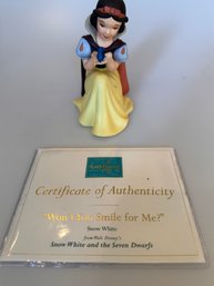 Disney Snow White With Certificate Of Authenticity