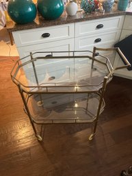 Brass Tea Cart