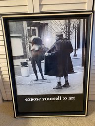 Expose Yourself To Art - Framed