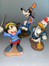 Walt Disney Figurines- Mickey, Donald, Goofy