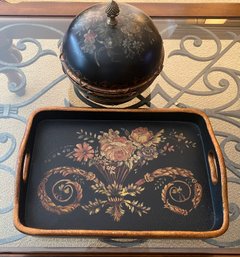Wooden Tray & Matching Container