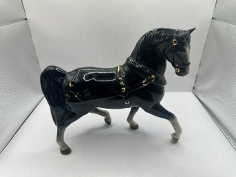 Vintage Ceramic Black Beauty Horse