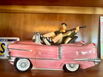 Elvis Presley Pink Cadillac Cookie Jar - Limited Edition Collectible