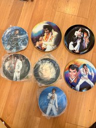 Lot Of 7 Elvis Collectible Plates