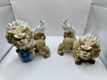 Vintage Made In Japan Porcelain Foo Dogs