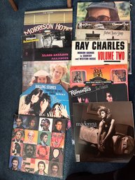 Large Lot Of Vinyl And 45s