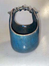 Blue Pottery Basket