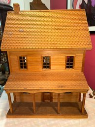 Handmade Wood Doll House With Accessories