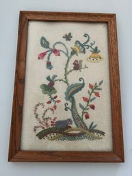 Handmade Framed Vintage Needlepoint