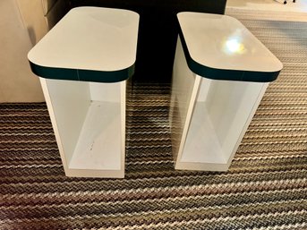 Two Retro Formica End Tables