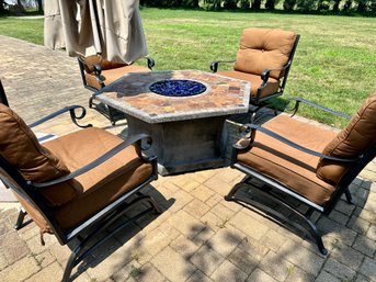 5 Piece Sunbrella Patio Set And Cover