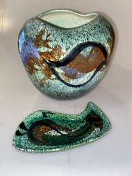 Saar Ceramics Vase , Dish
