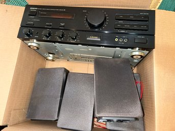 Onkyo A-RV400 Stereo Receiver & Sony Speakers