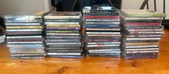 Lot Of 60 Rock, Pop, Classic Rock, Jazz, Country CDS-Many Unopened