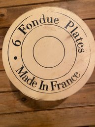 Boxed Set Fondue Plates