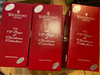 Complete New Boxed Set Waterford Crystal 12 Days Christmas