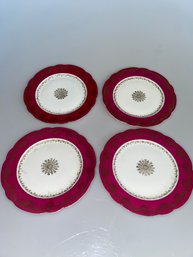 Set Of 4 HIGGNS & SETER 6 Inch Plates