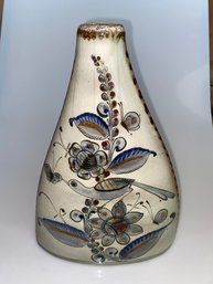 Bird & Butterlfy Mexican Pottery Vase