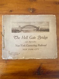 Antique Hell Gate Bridge NYC 1917 Pamphlet From American Society Civil Engineers