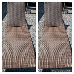 Set Of 2 Wicker Lounge Chairs