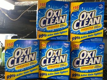 Lot Of Five 7.22 Lb Oxi Clean Stain Remover