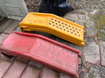 Two Pairs Of Car Ramps