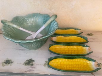 Salad Bowl & Corn Holders