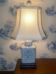 Blue & White Accent Lamp