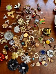 Large Assortment Of Pins.  Some Vintage