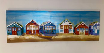 Beach Bungalows Canvas Painting