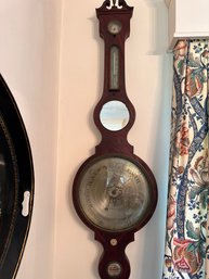 Antique A.G. Balsary Mahogany Banjo Barometer