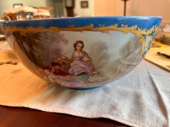Large Vintage Porcelain  Bowl