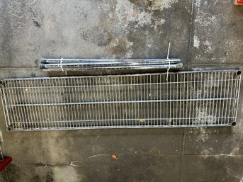 Single Long Metal Shelf