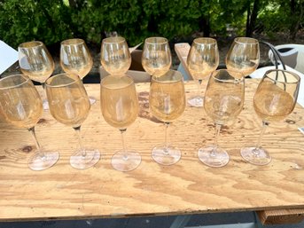 Lot Of 12 Amber Glassware