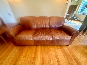 Pottery Barn Leather Sofa