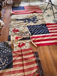 Lot Of 8 Flags