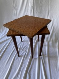 Vintage Mid Century Nesting Stacking Tables (2)