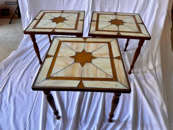 Midcentury Stained Glass Tables (3)