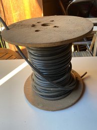 Large Wooden Spool Of Wiring