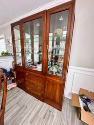 Ethan Allen China Cabinet - Comes In 2 Pieces