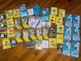 Large Lot Of New Fishing Lures, Hooks, Line