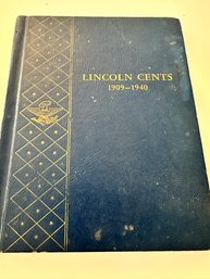 Lincoln Cents Book Partially Filled