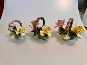 Capodimonte Flowers In A Basket