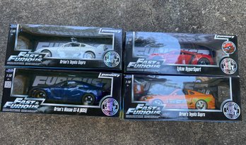 NIB Lot Of 4 Fast & Furious Model Cars