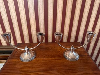 Sterling Candleholders