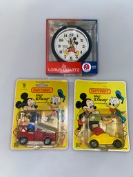 Vintage Disney Matchbox & Clock