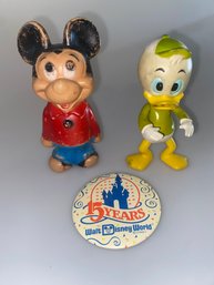 Vintage Disney Mickey, Donald, Pin