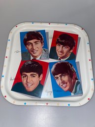 Vintage Beatles Metal Serving Tray