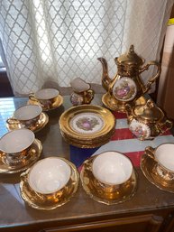 Waldershop Bavaria Tea Set 22 Karat Gold