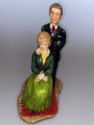 RARE HRH. PRINCE OF WALES & LADY DIANA COLLECTIBLE NATURECRAFT STONEWARE, No. 83